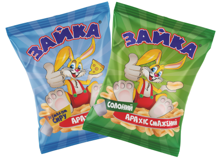 Geröstete Erdnüsse „Zayka“. Eigene Marke (VTM)