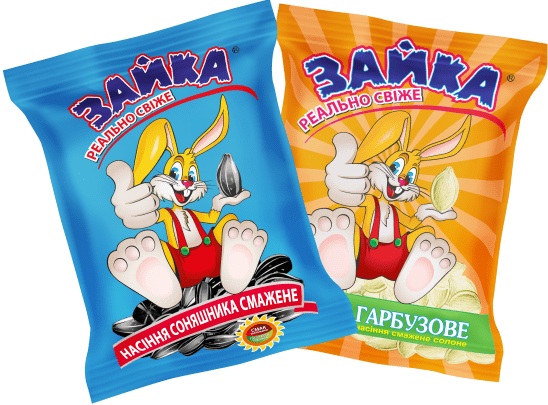 Снеки ТМ «Зайка»