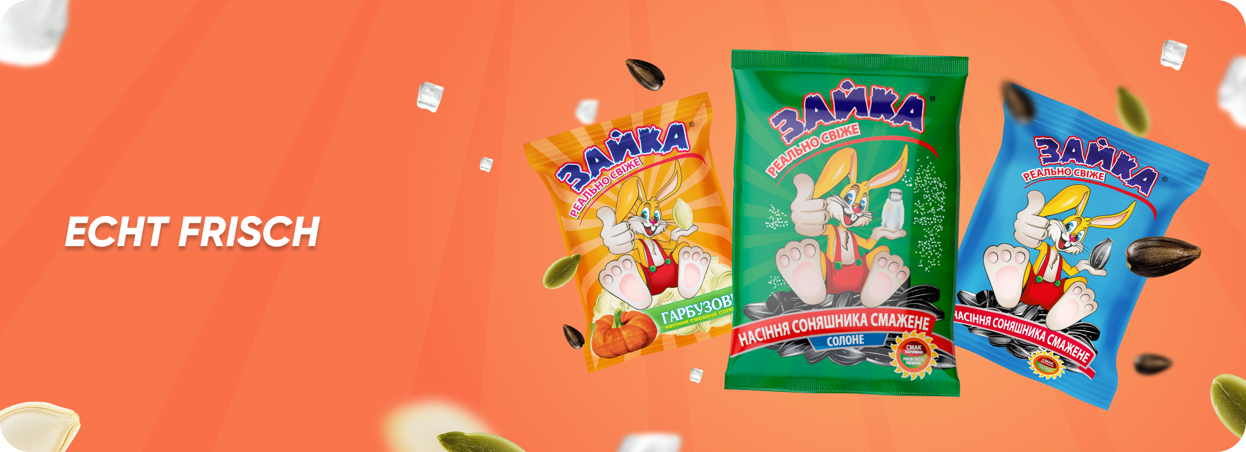 Frische Kerne von hervorragender Qualität – Marke „Zayka“. Großhandel, Großhandel, VTM