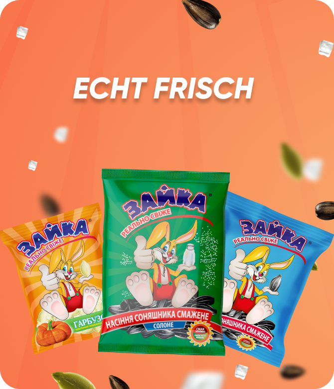 Frische Kerne von hervorragender Qualität – Marke „Zayka“. Großhandel, Großhandel, VTM